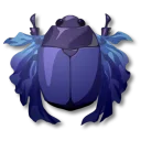 藍色絲綢金龜子